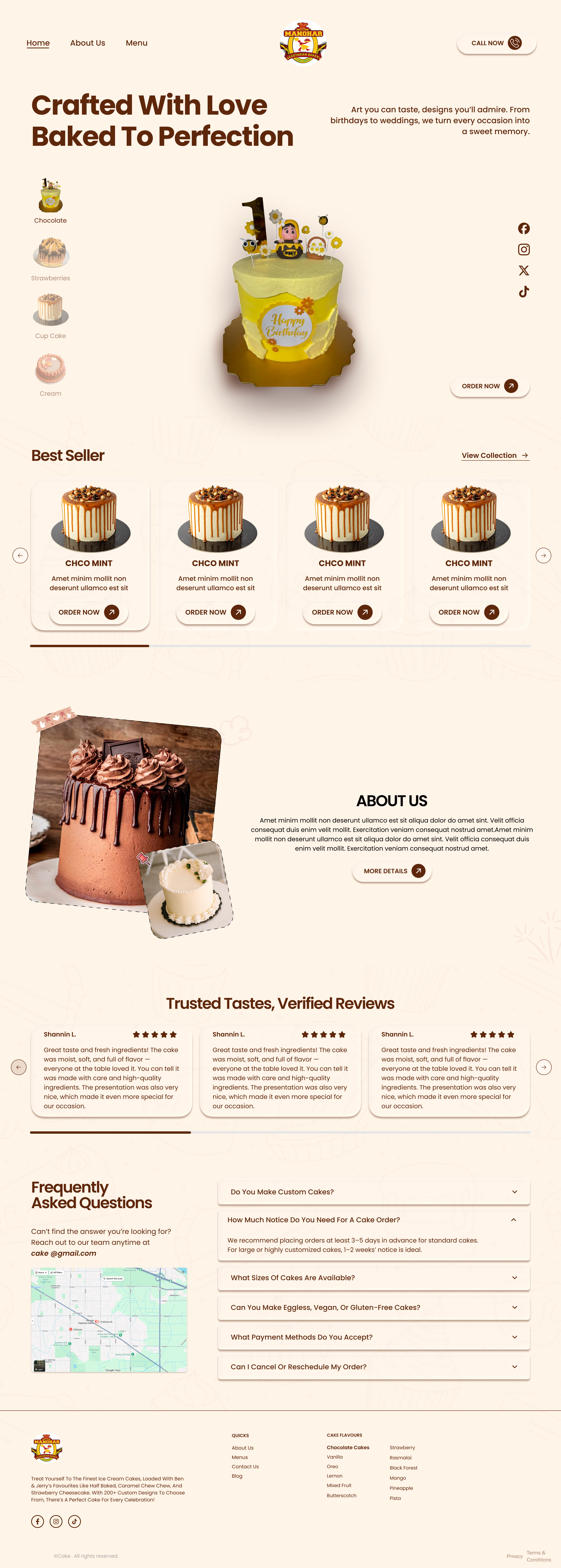 MANOHAR BAKERY project screenshot